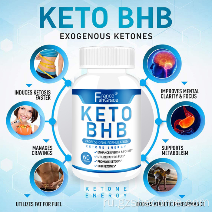 Кето BHB с горелкой с горелкой блокировки аппетита кето капсулы